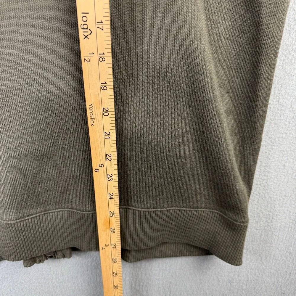 Banana Republic Mens Olive Green Cotton Full Zip Track Jacket Side Stripe Large